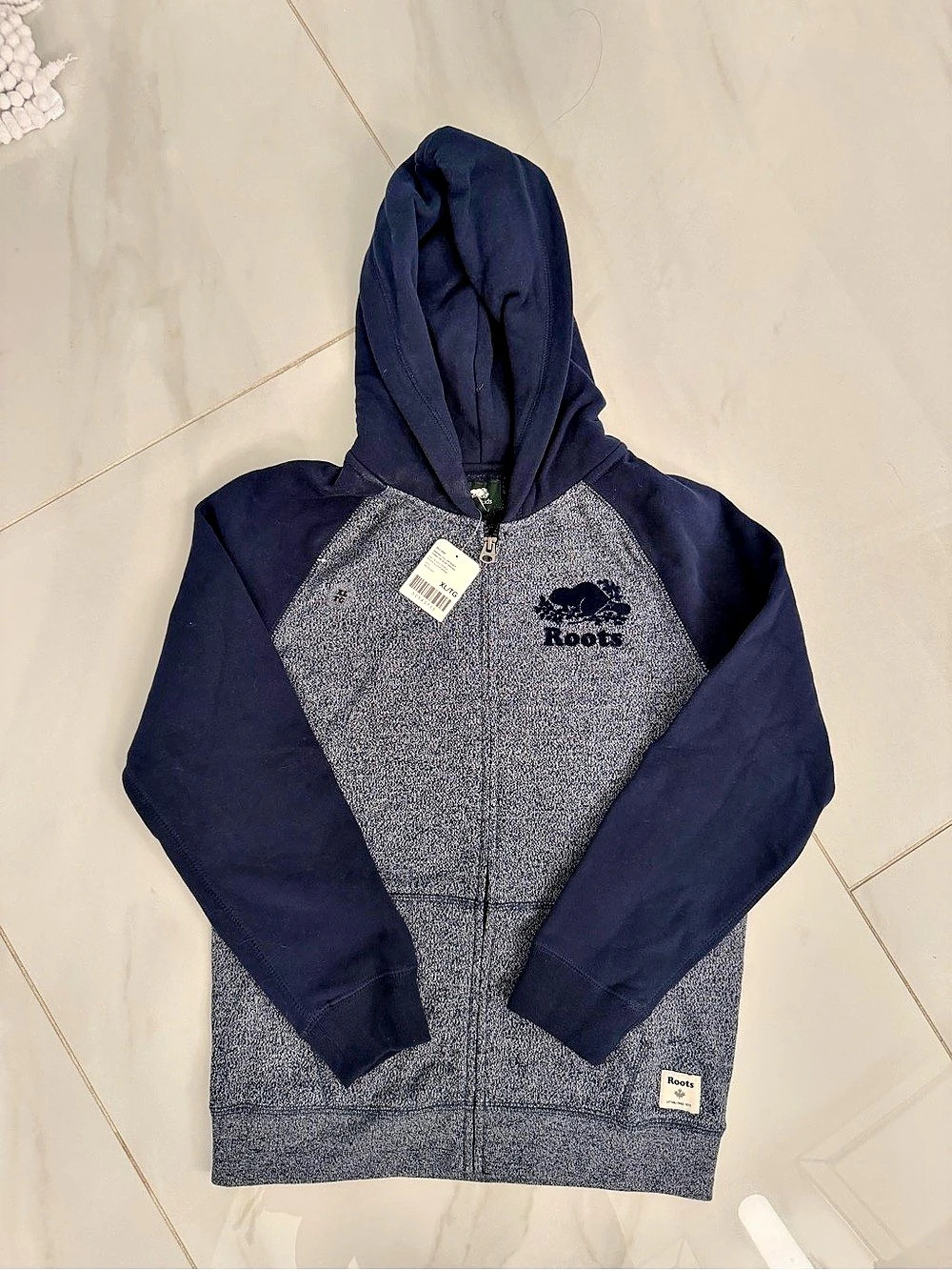 Roots Kids Color Block Zip Hoodie NWT